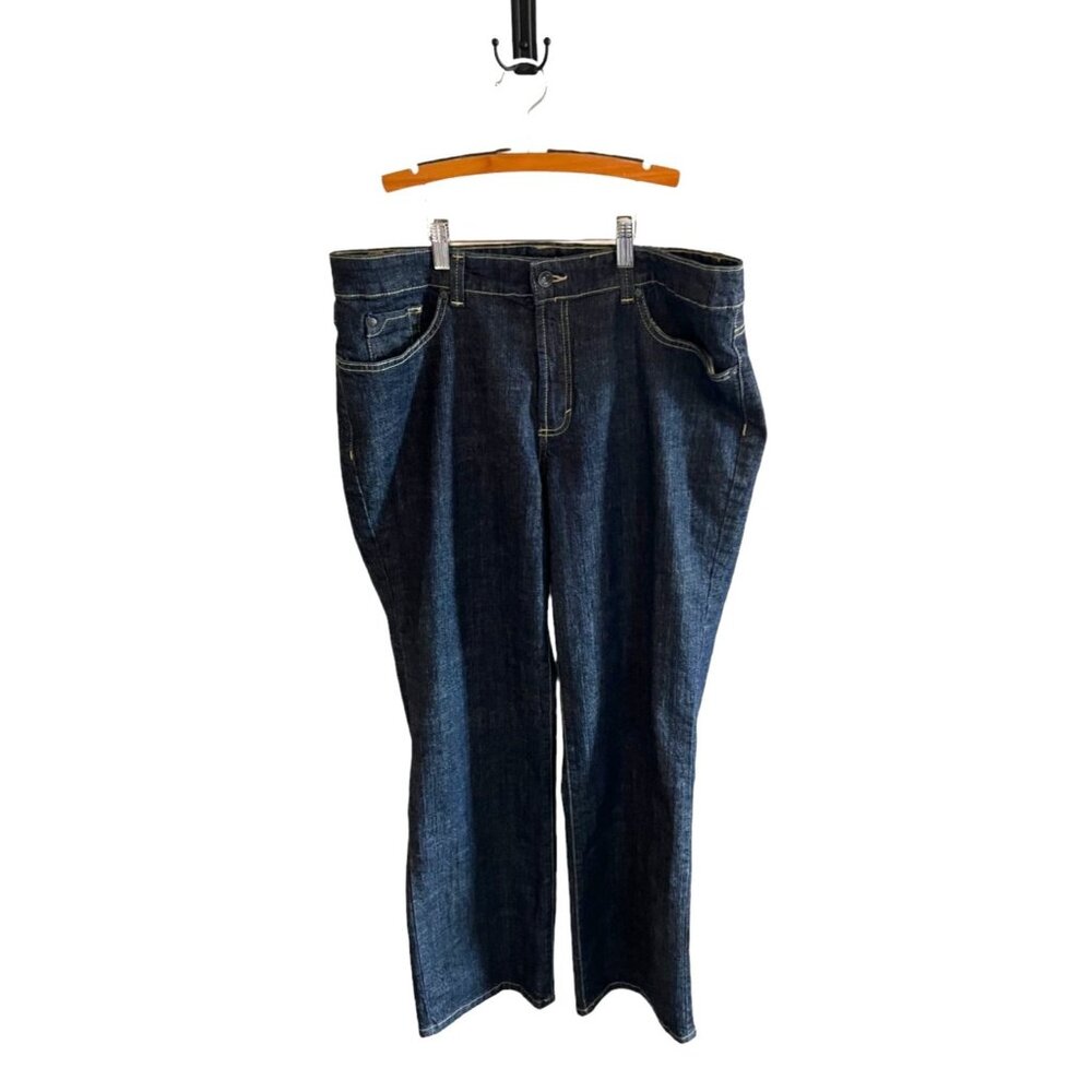 Nine West Womens Dark Wash Denim Jeans Size 16 Cotton & Spandex Blend